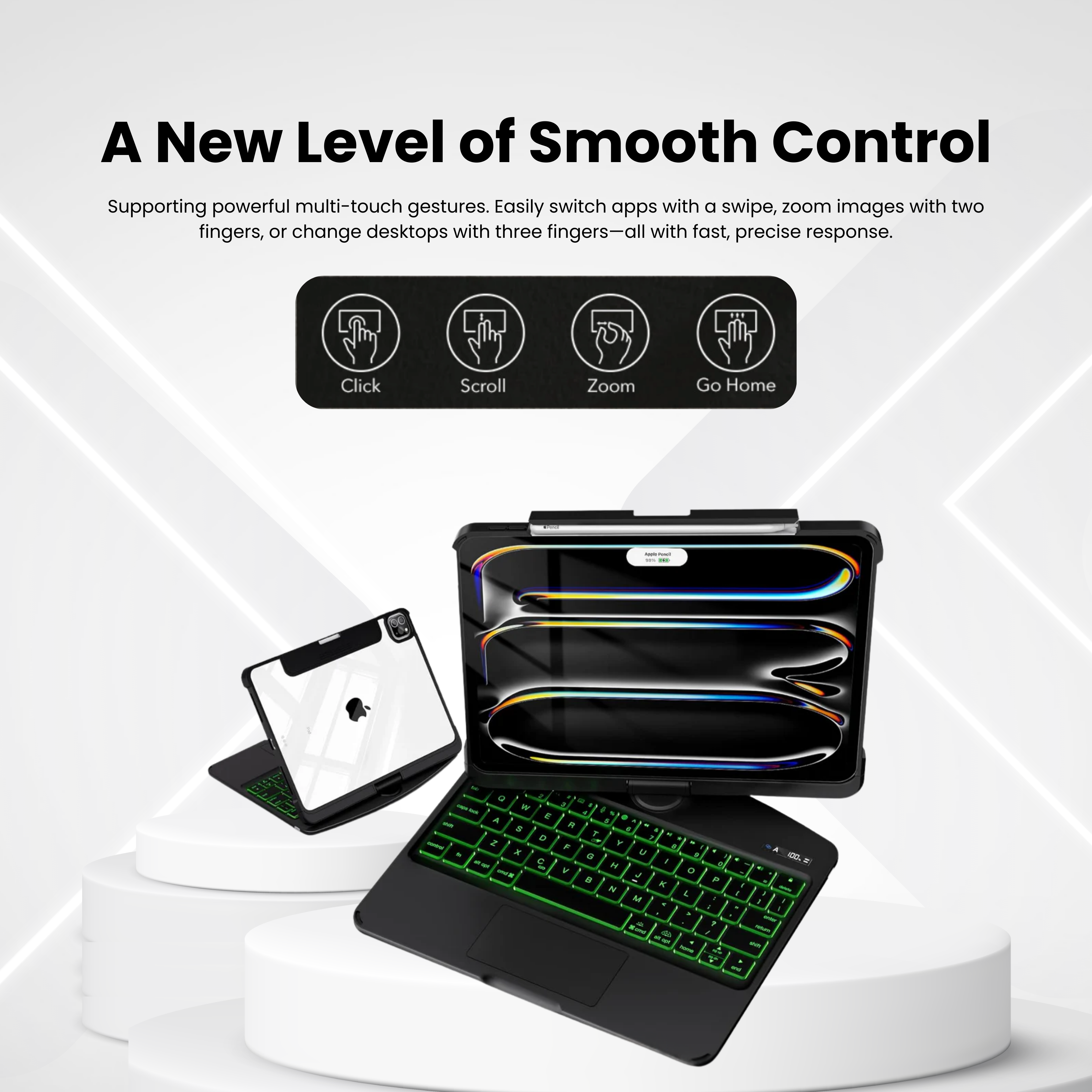 Solus Black 360° Rotating iPad Keyboard Case